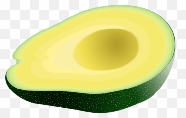 Avocado Black And White Clipart - Avocado Clip Clip Art Emoji,Avacado Emoticon