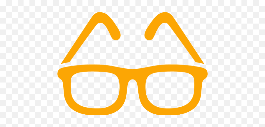 Orange Glasses Icon - Free Orange Glasses Icons Emoji,Cool Glasses Emoticon Gif