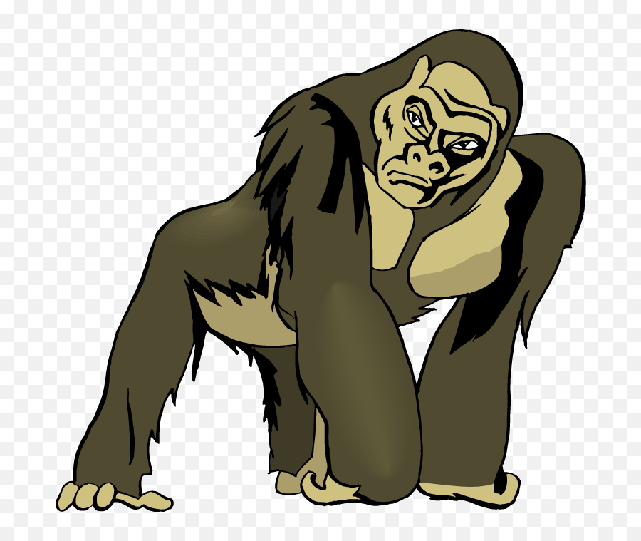 Free Gorilla Clipart Emoji,Gorillas Emotions