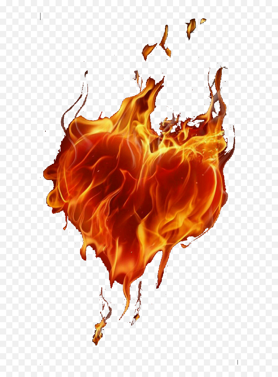 Fire Heart Flame Abstract Transparent Png Png Mart Emoji,Fire + Heart Emoji