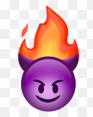 Sticker - Happy Emoji,Burning Emoji