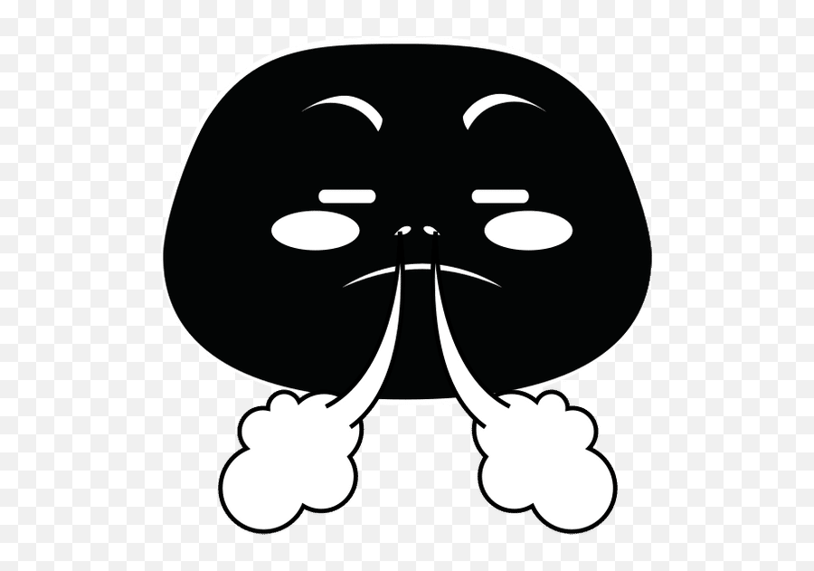 Angry Face - Canva Emoji,Angry Emoji With Smoke
