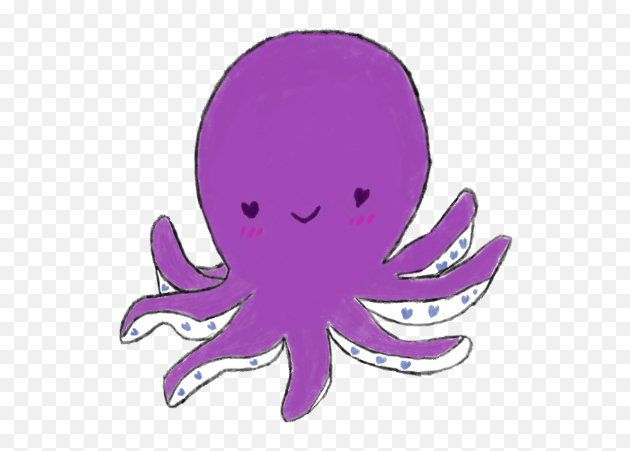 Cute Drawn Food Stickers By Oscar Lara Emoji,Octopus Network Emoji