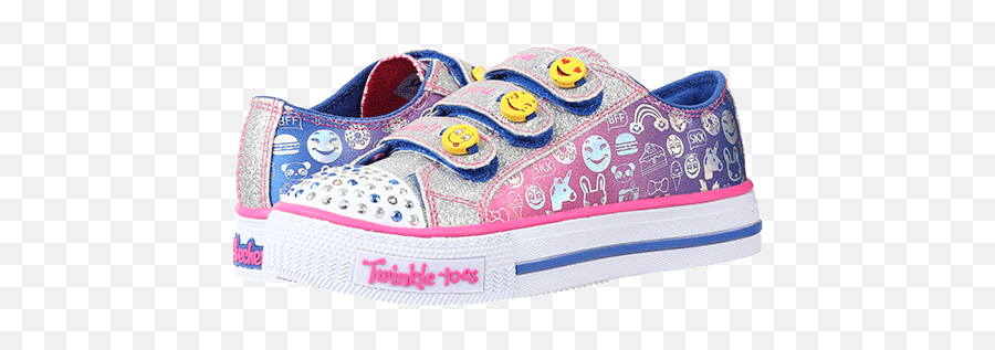 Skechers Kids Twinkle Toes - Expressionista 10704l Lights Emoji,Sneaker Emoji