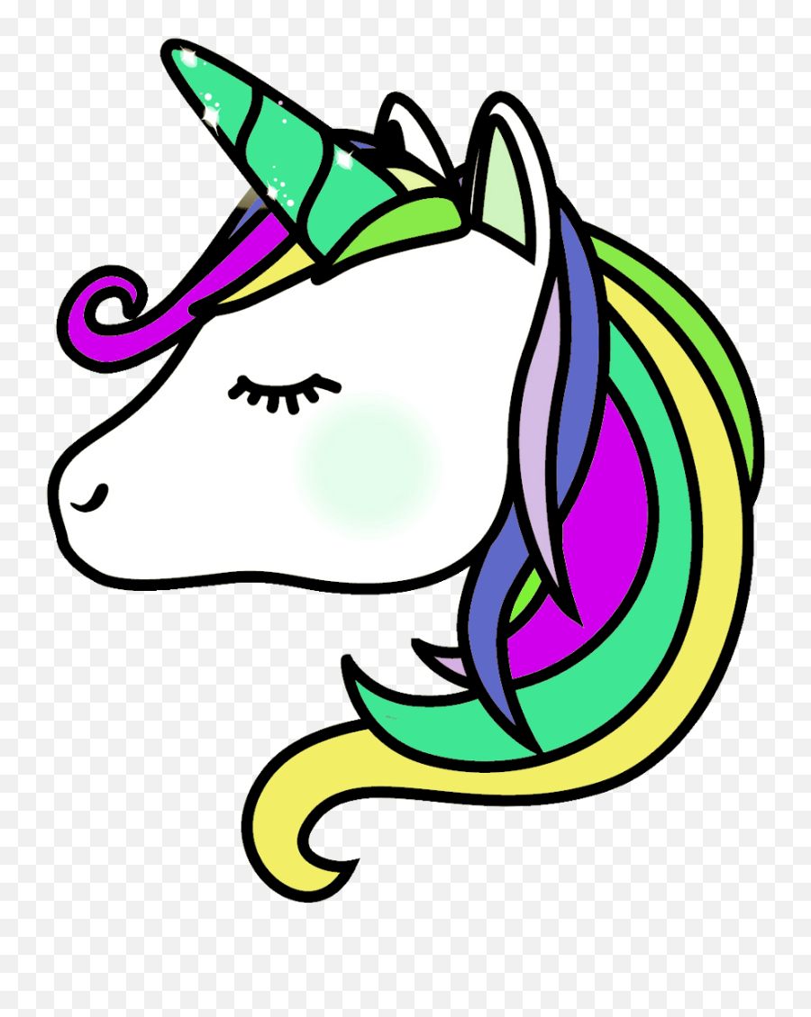 Unicorn Rainbow Cute Colorful - Unicorn Png Emoji,Draw So Cute Unicorn Emoji
