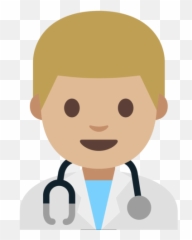U200dman Health Worker With Medium - Light Skin Tone Emoji,Stethoscope Emoji