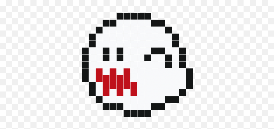 Mario Ghost - Pixel Green Mushroom Mario Emoji,Mario Emoticon