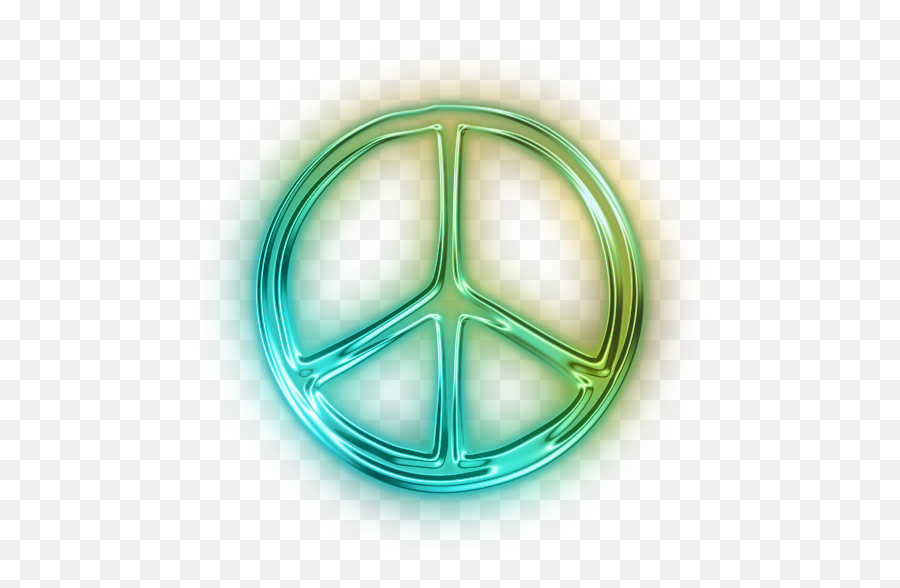 Peace Sign Neon Neoneffect Green Sticker By Alteregoss - Peace Symbols Emoji,Peace Symbol Emoji
