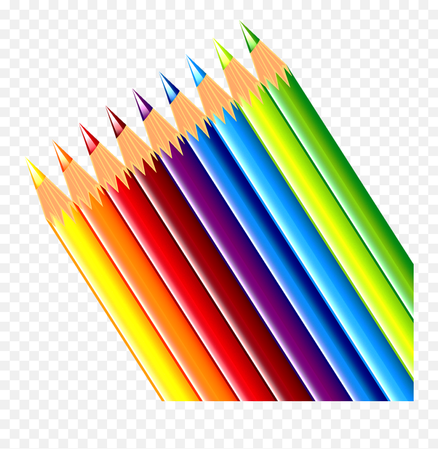 Colorful Pencil Png Image With No - Colour Pencils Clip Art Emoji,Paper Pencil Emoji