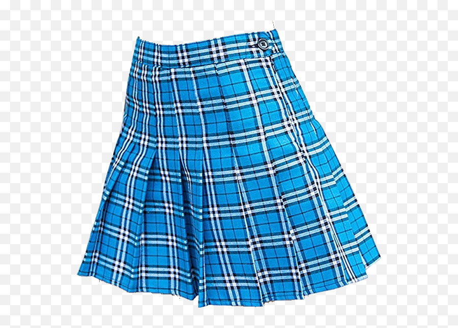 Blue Blueplaid Plaid Skirt Sticker - For Teen Emoji,Emoji Tennis Skirt