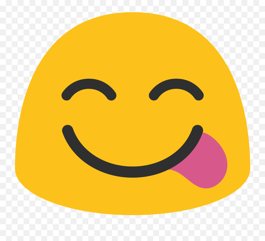 Face Savoring Food Emoji Clipart - Wide Grin,Pictures Of Food Emojis