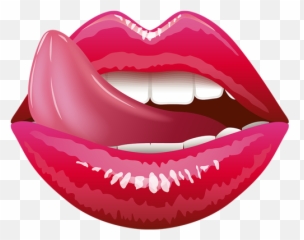Dirtymoji - Lips With Tongue Drawing Emoji,Adult Emojis