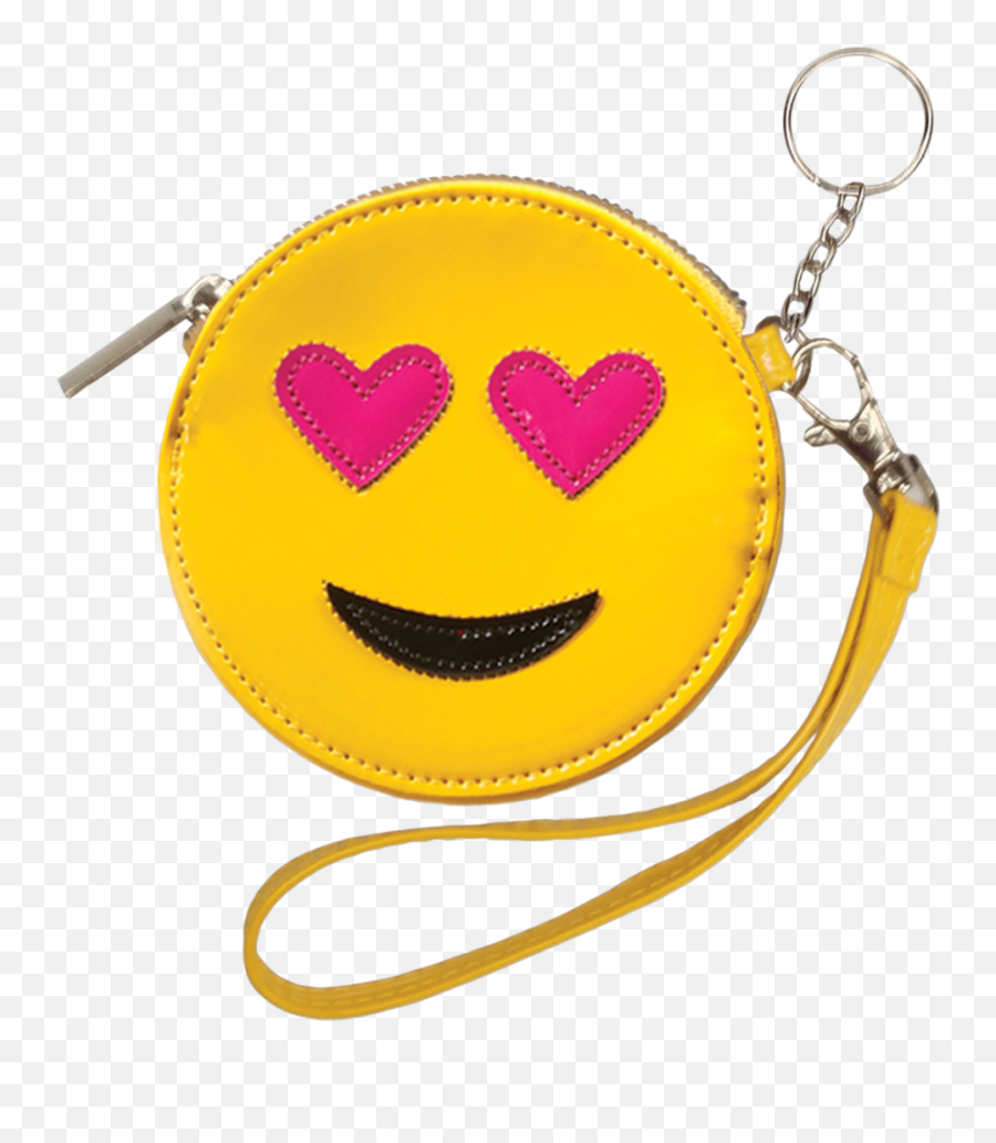 Heart Eyes Emoji Purse Key Chain - Emoji Purse,Eyes Emoji
