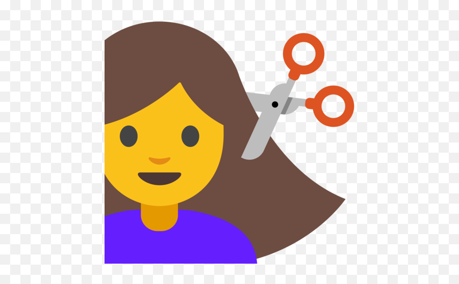 Pessoa Cortando O Cabelo Emoji - Emoticon De Un Niño Cortandose El Pelo,Emoticons Beleza