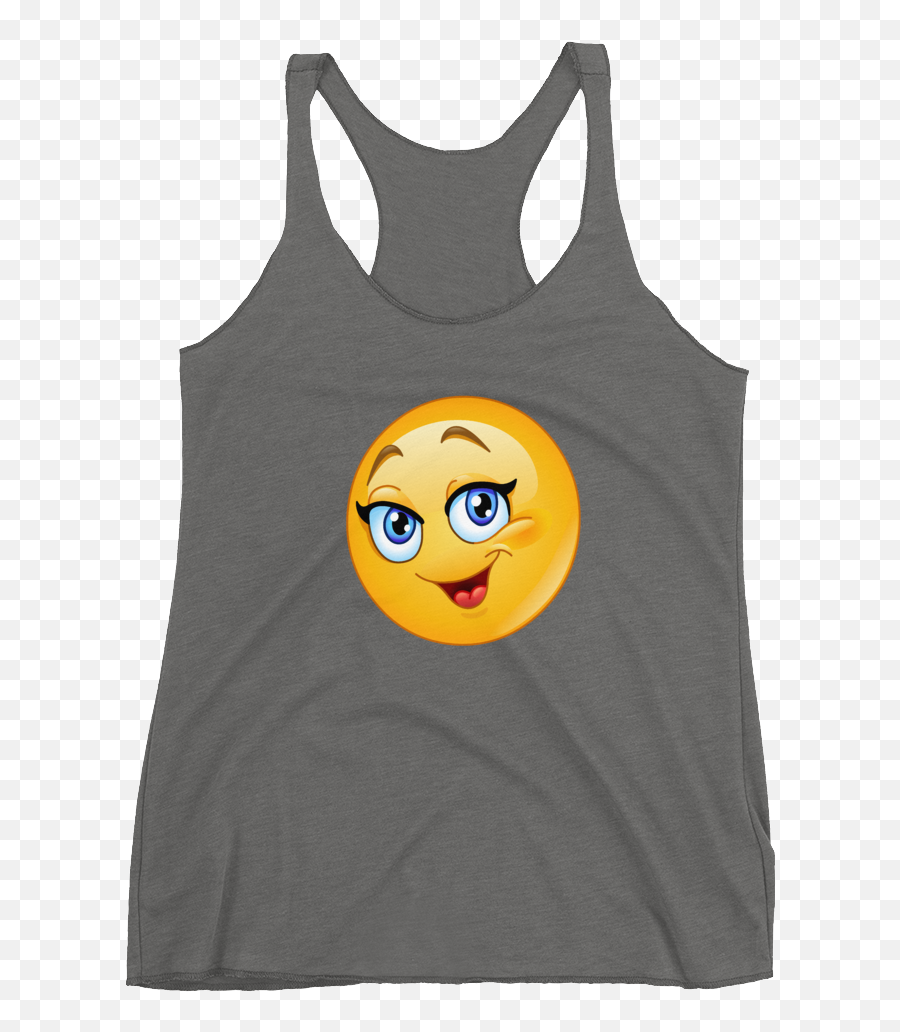 Smile Racerback Tank U2013 Emoji - Sleeveless Shirt,Envy Emoji