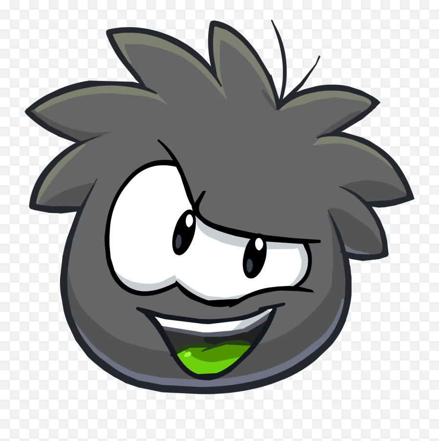 Os Amáveis Puffles - Black Puffle Emoji,Emoticons Secretos Club Penguin