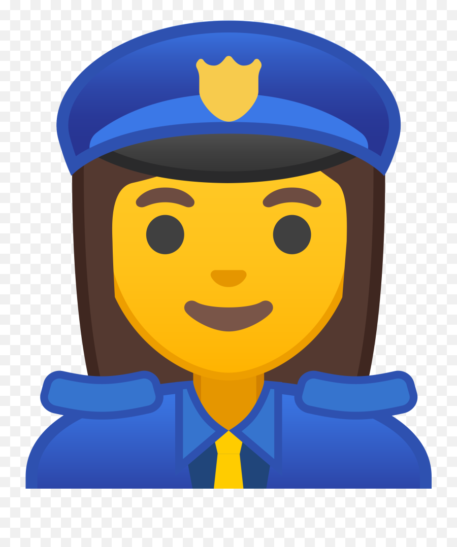 Clipart Woman Police Man Clipart Woman Police Man - Dibujo De Una Policía Mujer Emoji,Honey Badger Emoji