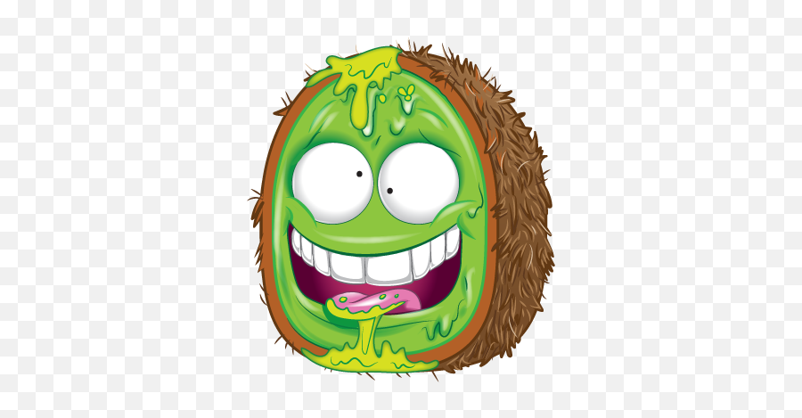 23 Ideas De Grossery Gang - Krud Kiwi Fruit Grossery Gang Emoji,Bote De Basura Emoticon