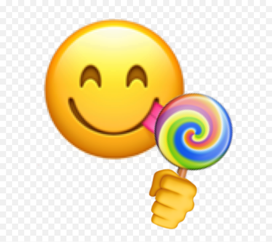 Emoji Lollipop Sticker - Happy,Lollipop Emoji