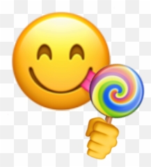 Emoji Lollipop Sticker - Happy,Lollipop Emoji