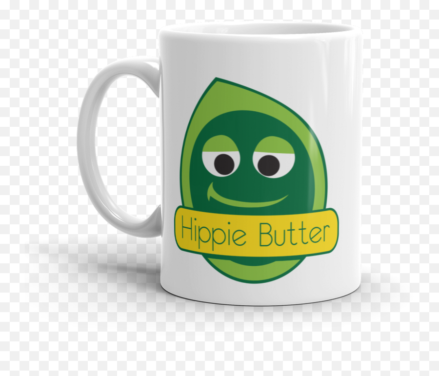 Hippie Butter Ceramic Mug - Hippie Butter Emoji,Emoticon Tortillas