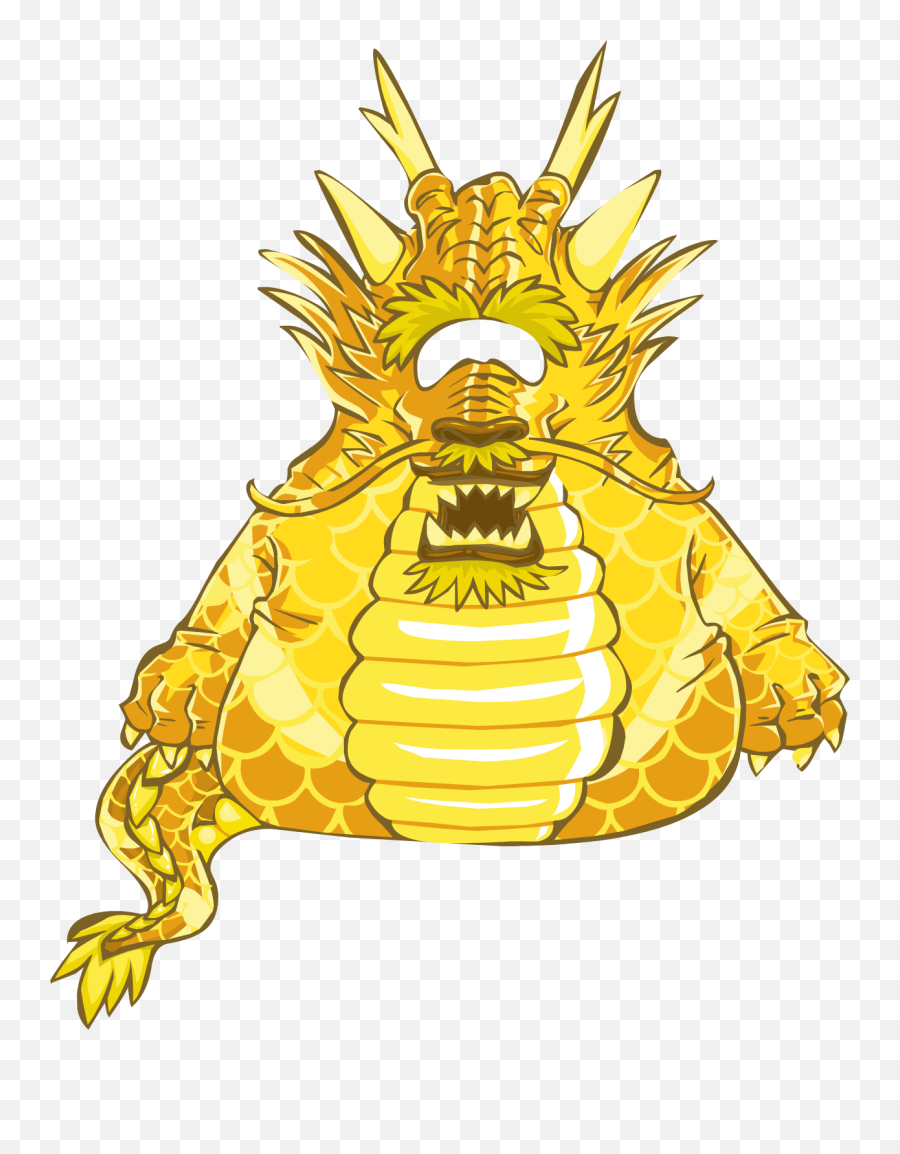 Ancient Gold Dragon Club Penguin Wiki Fandom - Dragon Costume Club Penguin Emoji,Emoji Movie Masturbator