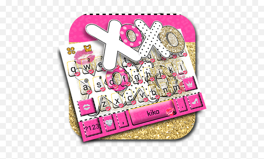 Xoxo Sweet Girlish Keyboard Theme - Google Play Dot Emoji,Emoji One For Kika