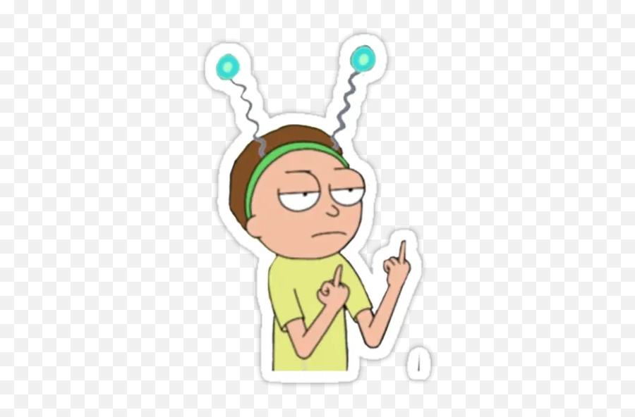 Rick And Stickers Set For Telegram - Rick And Morty Finger Emoji,Rick And Mort Emojis