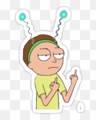 Rick And Stickers Set For Telegram - Rick And Morty Finger Emoji,Rick And Mort Emojis
