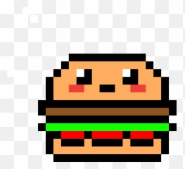 Minecraft Hamburger French Fries Pixel - Hamburger Pixel Art Emoji,Hamburger Facebook Emoticon