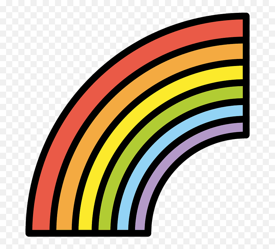 Rainbow - Clip Art Emoji,Where Is The Rainbow Emoji