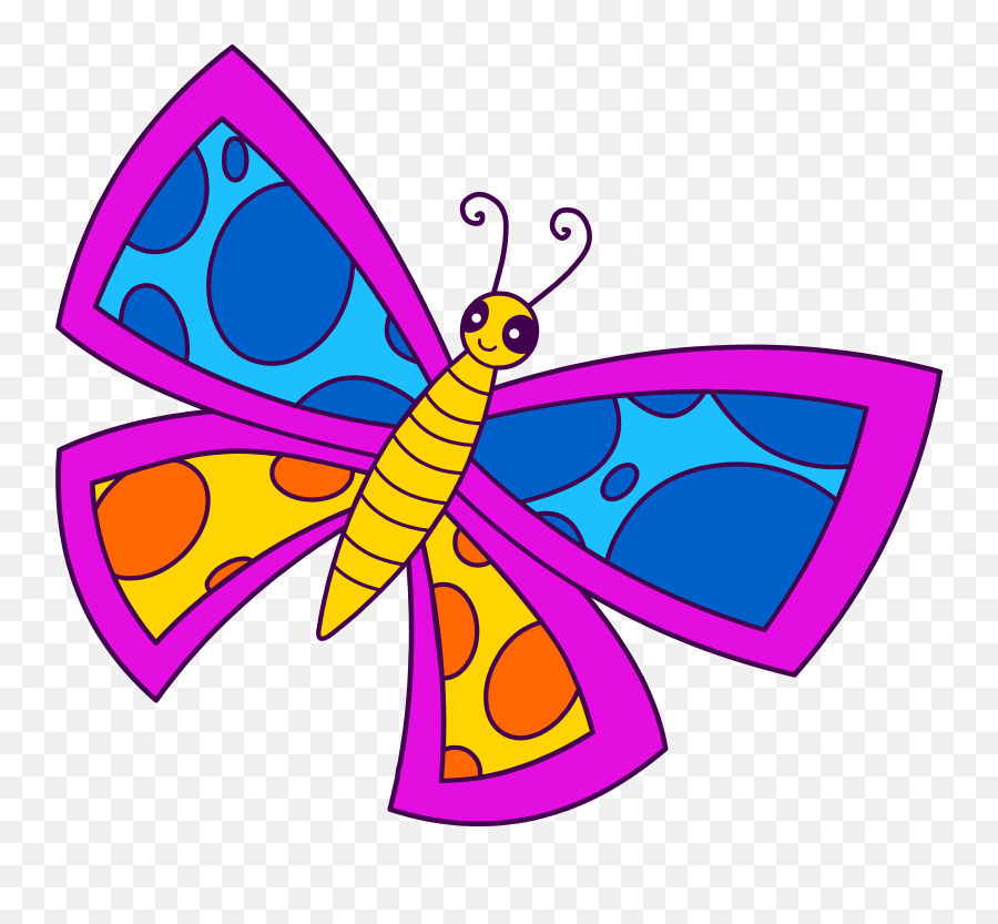 Free Happy Insects Cliparts Download - Cute Butterfly Clipart Emoji,Zzz Ant Ladybug Ant Emoji