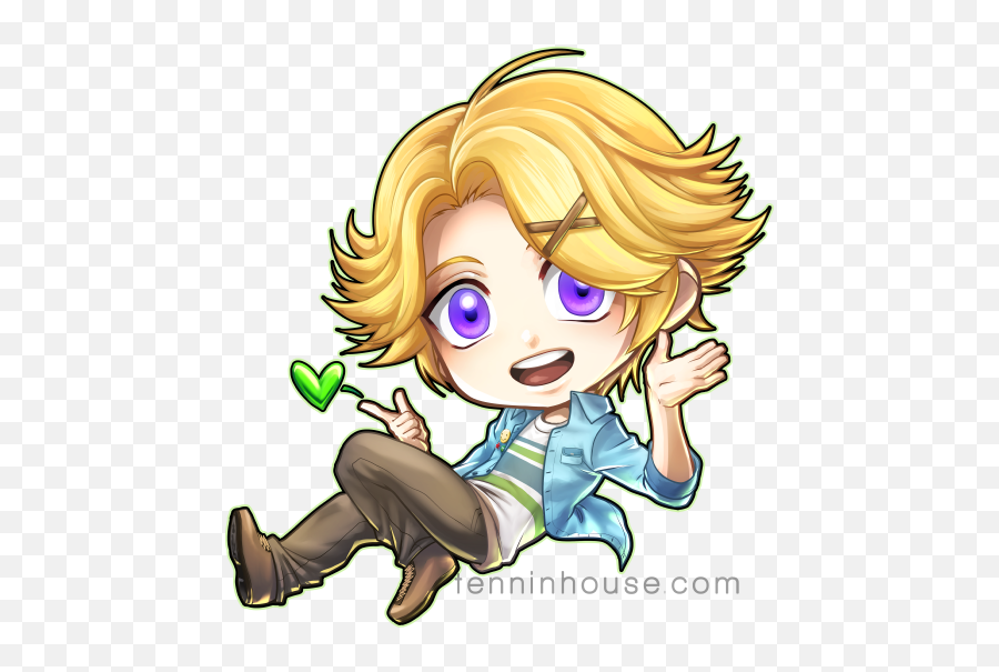 Fanart - Mystic Messenger Chibi Yoosung Emoji,App That Makes Me Cute Emoticons Like Mystic Mesdenger