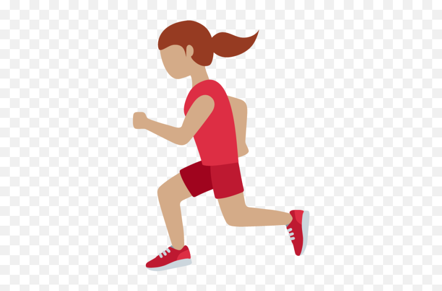 Medium Skin Emoji - Running Woman Emoji,Image Of Man Running Emoji