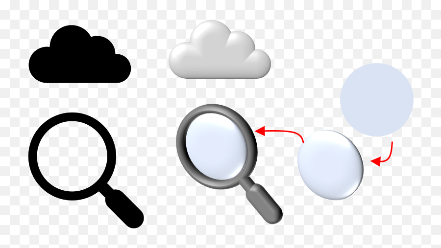 Icons - Loupe Emoji,Magnifying-glass Emojis Suits Usa