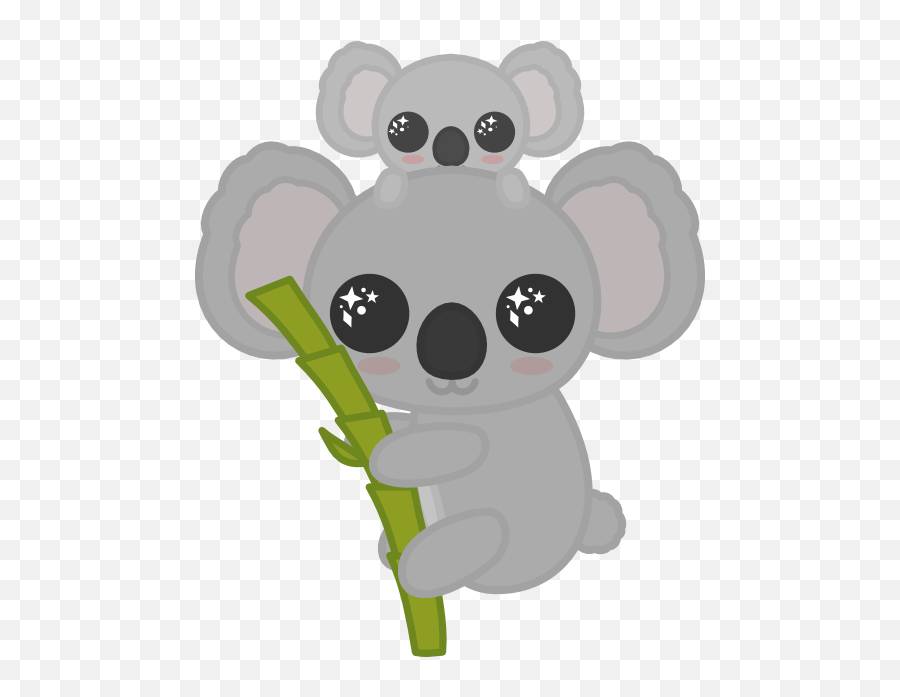 Koala Clipart Transparent Tumblr Koala - Kawaii Dibujos De Koalas Emoji,Koala Emoji Png