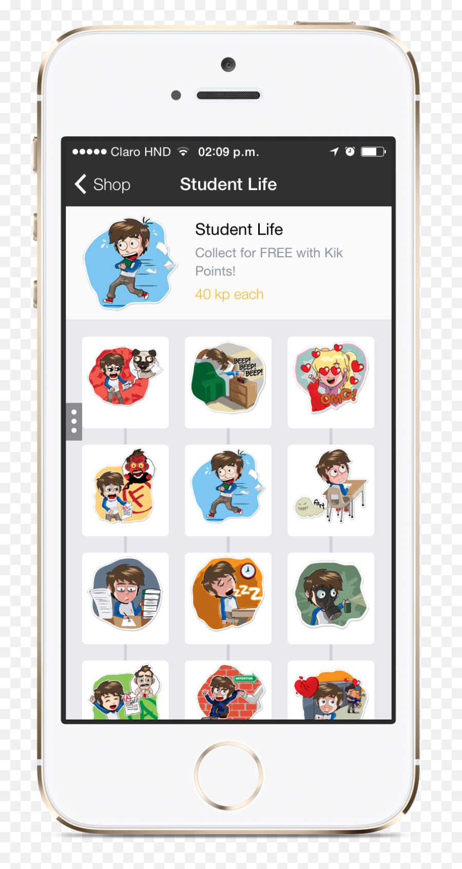 Kik Messenger Sticker Set On Behance - Iphone Emoji,Me Gusta Emoticon
