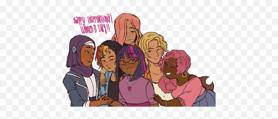 Compilation Of Tumblr Art Courtesy Of R4chan Of All Places - Human Mlp Mane 6 Fanart Emoji,Ginger Muslim Emoji