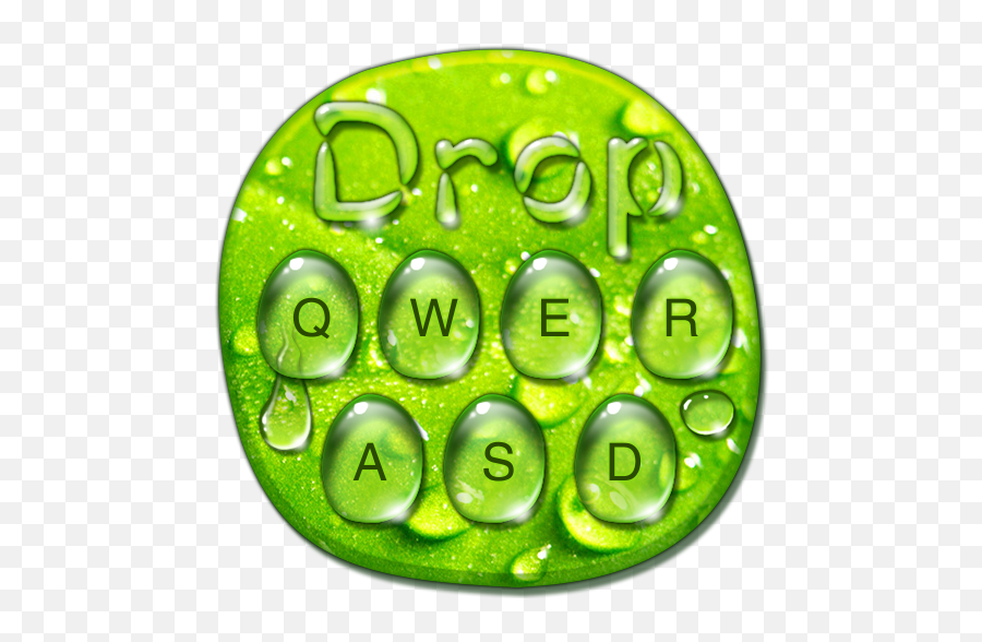 Green Water Drop Keyboard For Android - Download Cafe Bazaar Solid Emoji,Typewriter Emoji