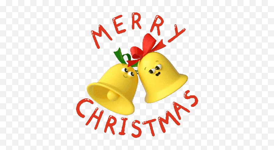 Sticker Pack Stickers - Merry Christmas Ringing Bell Gif Emoji,Bell Emoji Sticker