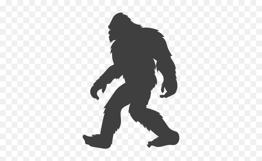 Left Moving Sasquatch Folklore Black Emoji,Bigfoot Emoji Free