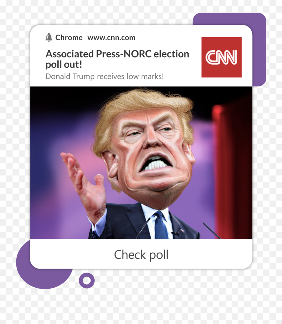 50 Push Notification Examples To Trigger Emotions In 2021 - Celebrity Caricatures Donald Trump Emoji,Sweet Emotion Tab