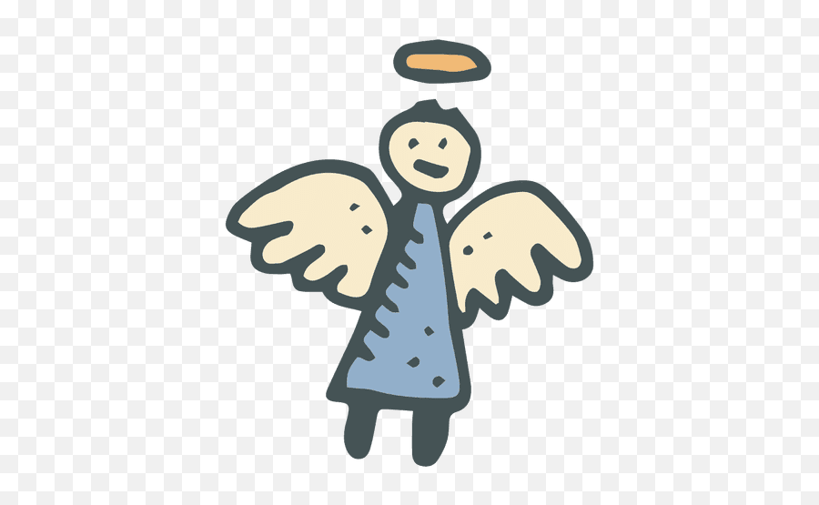 Angel Hand Drawn Cartoon Icon 24 - Transparent Png U0026 Svg Transparent Angel Icon Png Emoji,Angel Wings Emoticon