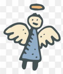Angel Hand Drawn Cartoon Icon 24 - Transparent Png U0026 Svg Transparent Angel Icon Png Emoji,Angel Wings Emoticon