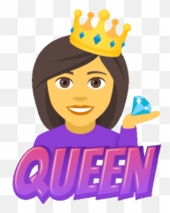 Queen Sweet N Sassy Sticker - Queen Sweet N Sassy Joypixels Emoji,Emoji Woman Raising Hand