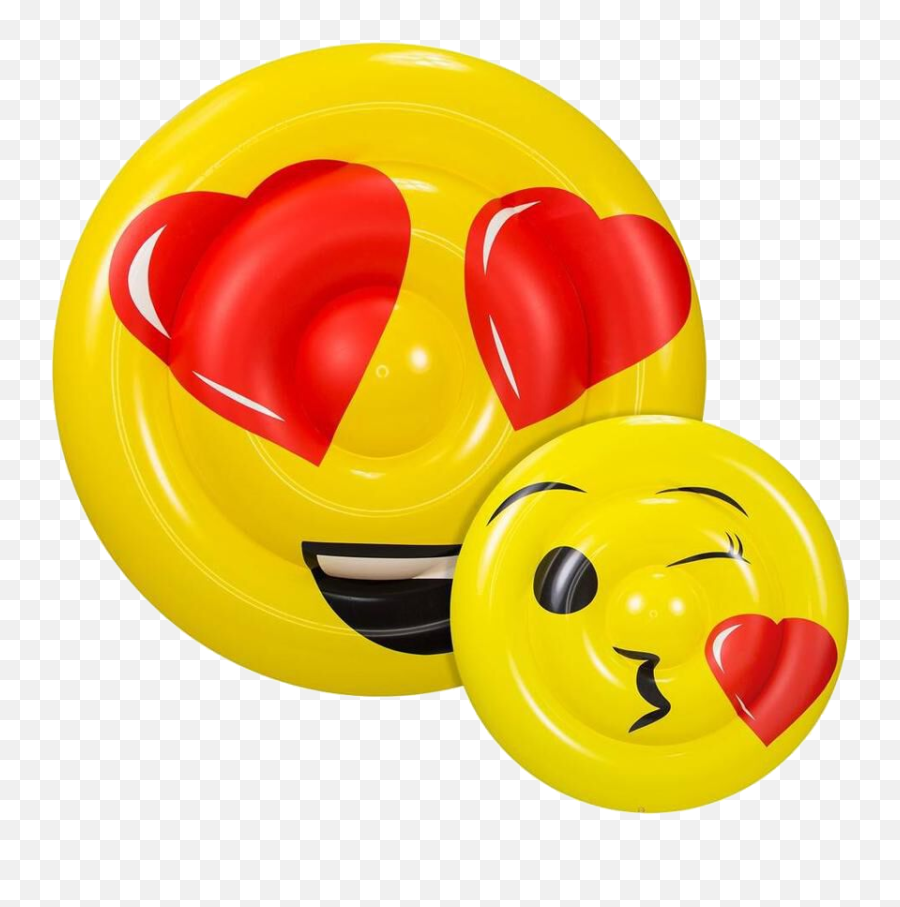 Aqua Leisure Kiss And Wink Emoji Double Sided Raft Toys,Kiss Wink Emoji