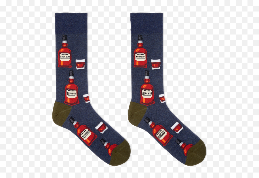 Hotsox Menu0027s Tequila Shots Crew Socks U2013 Loops U0026 Wales Emoji,Bourbon Emoji