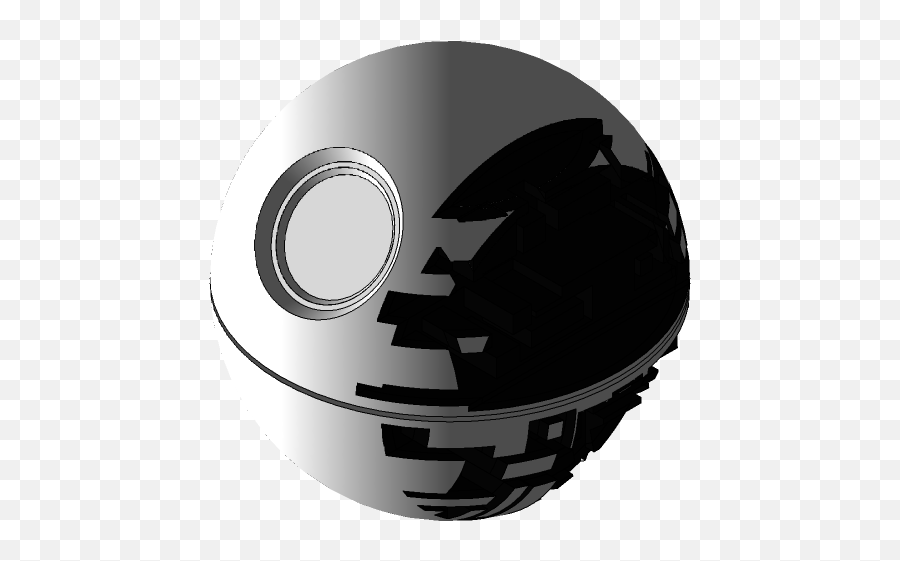Death Star Model 3d Cad Model Library Grabcad Emoji,Star Emoticon Black