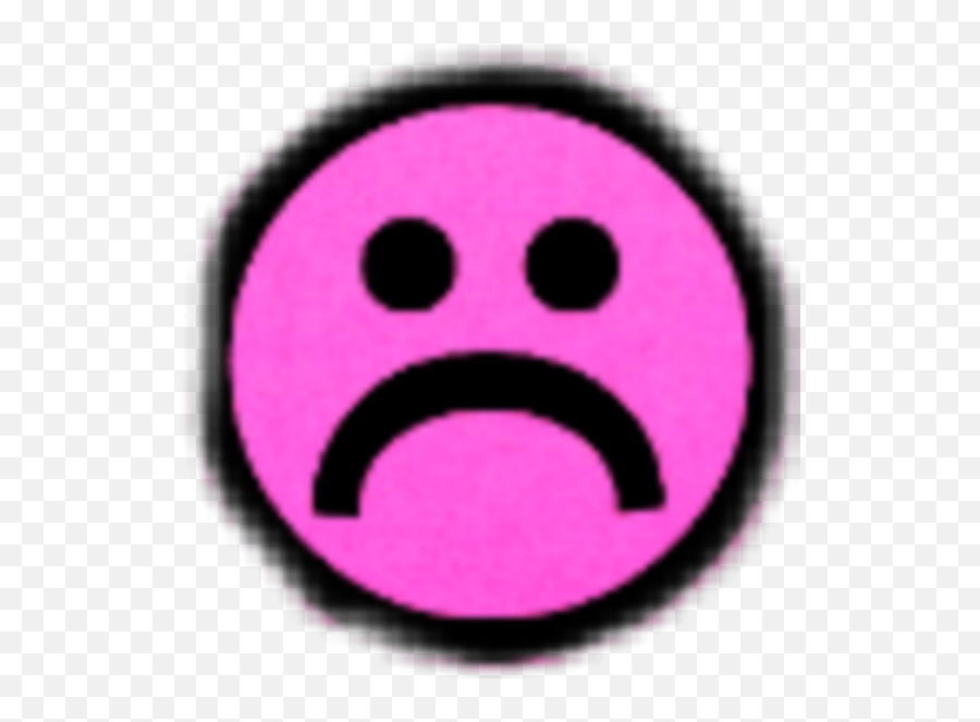 Freetoedit Pink Emoji Face Sad Punk Sticker By Lilyannai,Sad Faec Emoticon