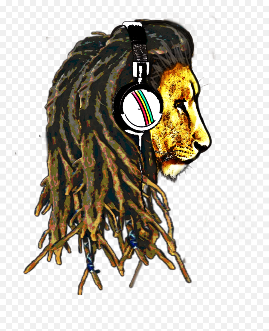 Dread Dreadlion Lion Rasta Sticker - Lion Dread Emoji,Dread Emoji